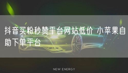 抖音买粉秒赞平台网站低价 小苹果自助下单平台