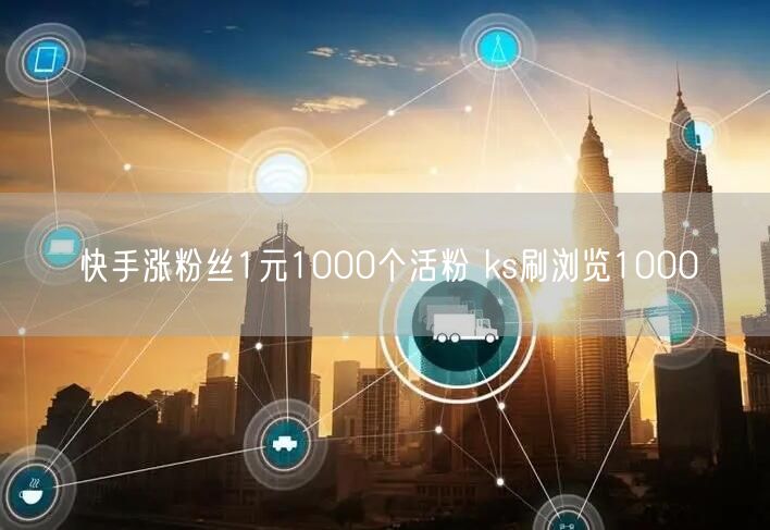 快手涨粉丝1元1000个活粉 ks刷浏览1000