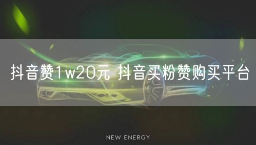 抖音赞1w20元 抖音买粉赞购买平台