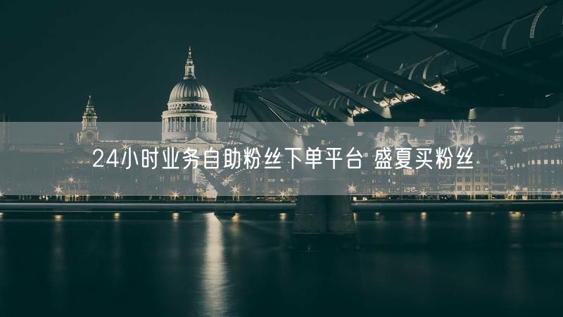 24小时业务自助粉丝下单平台 盛夏买粉丝