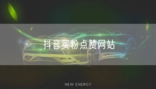 抖音买粉点赞网站