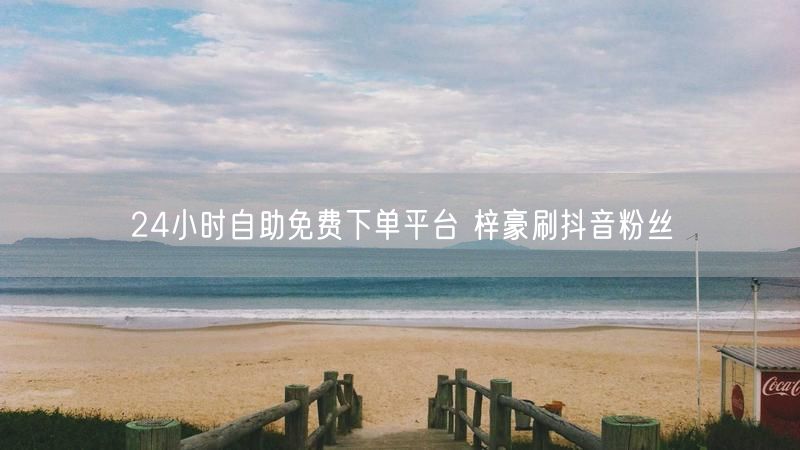 24小时自助免费下单平台 梓豪刷抖音粉丝