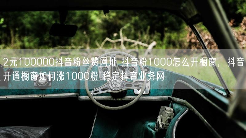 2元100000抖音粉丝赞网址 抖音粉1000怎么开橱窗，抖音开通橱窗如何涨1000粉 稳定抖音业务网