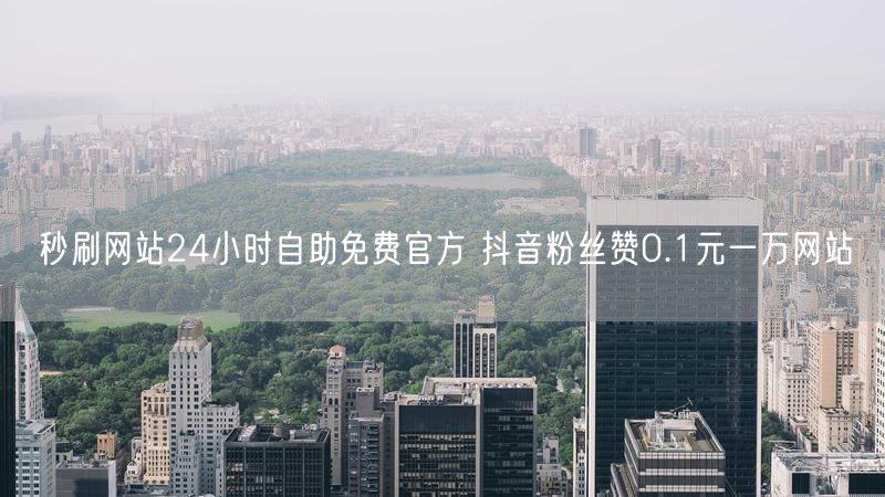 秒刷网站24小时自助免费官方 抖音粉丝赞0.1元一万网站
