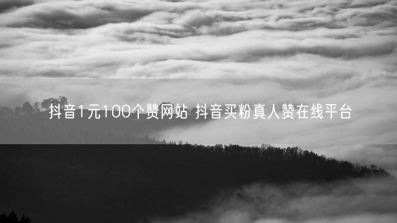 抖音1元100个赞网站 抖音买粉真人赞在线平台