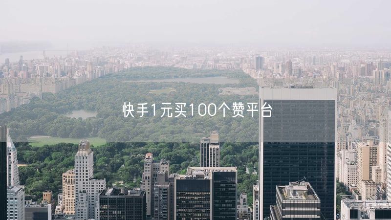 快手1元买100个赞平台