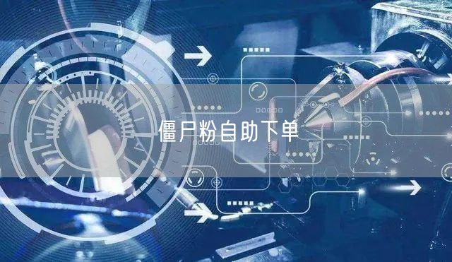 僵尸粉自助下单
