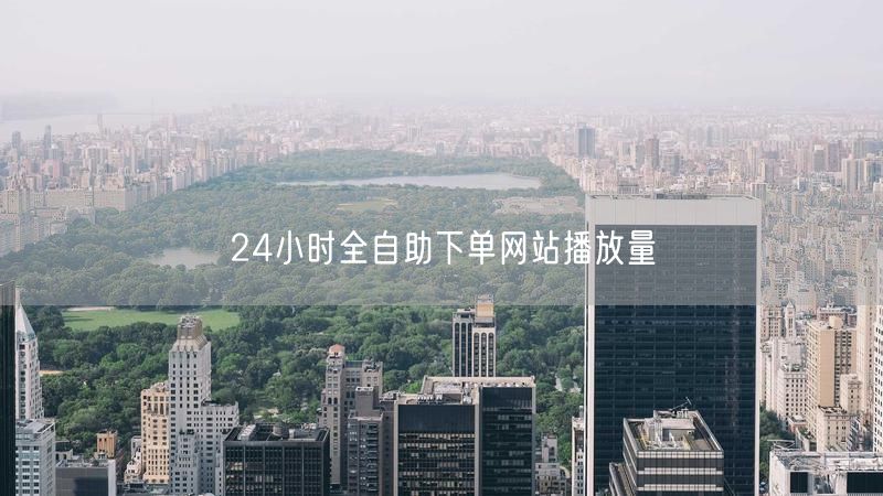 24小时全自助下单网站播放量
