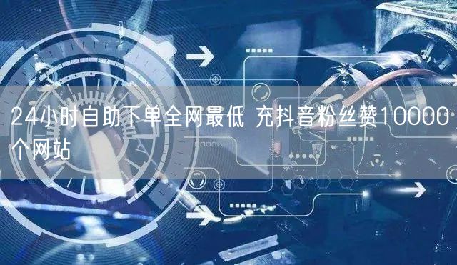 24小时自助下单全网最低 充抖音粉丝赞10000个网站
