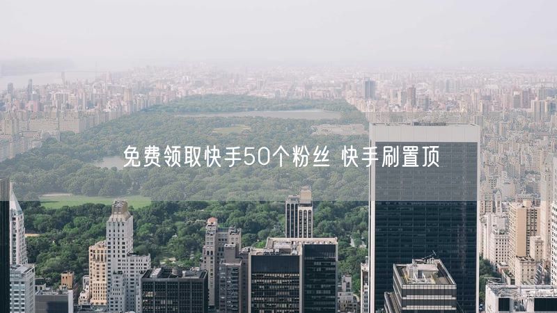 免费领取快手50个粉丝 快手刷置顶