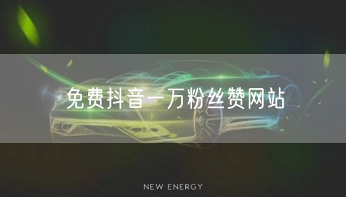 免费抖音一万粉丝赞网站