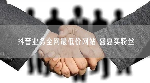 抖音业务全网最低价网站 盛夏买粉丝