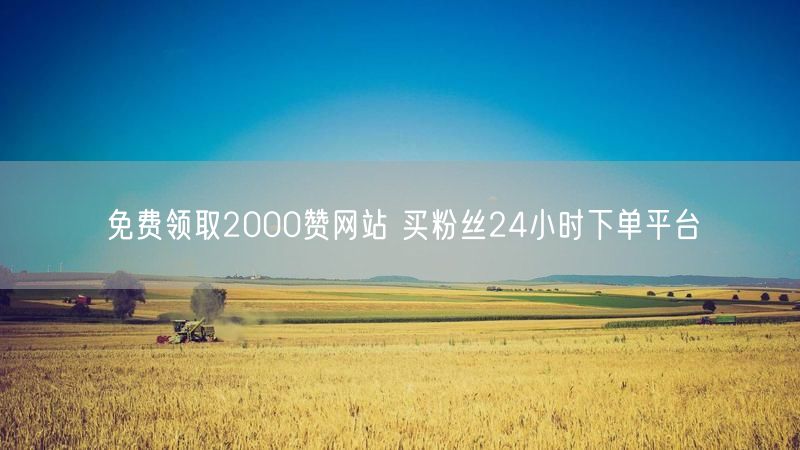 免费领取2000赞网站 买粉丝24小时下单平台