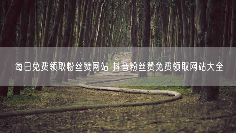 每日免费领取粉丝赞网站 抖音粉丝赞免费领取网站大全