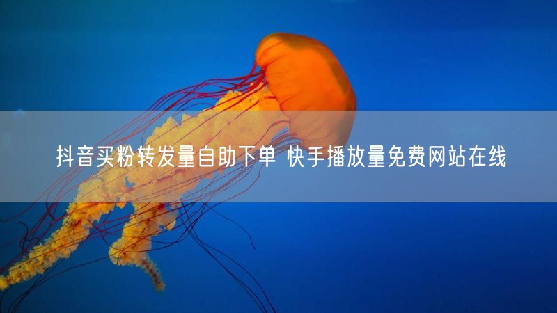抖音买粉转发量自助下单 快手播放量免费网站在线