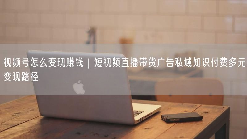 视频号怎么变现赚钱｜短视频直播带货广告私域知识付费多元变现路径